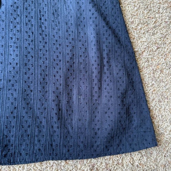 DUFFIELD LANE Women’s Navy Long Sleeve Midi Dress Modest A-line Size Small - Picture 7 of 12